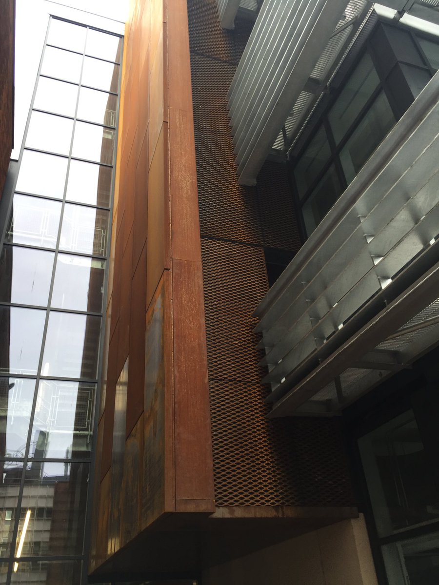 MetCladContract's tweet image. More images from #MIF #University of Liverpool @JamesTaylorLtd #Eyetech @KingspanIP_UK #COR-TEN #Rainscreen