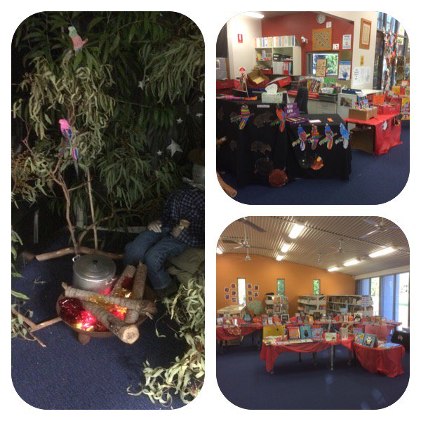 GSLCJS_SA's tweet photo. Book Fair - Australia!Story Country...all ready for the students to explore #scholastic #cbca2016 https://t.co/WrAAaa8txf