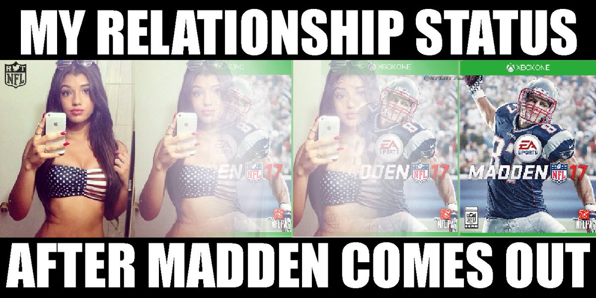 NFLRT's tweet photo. Say goodbye to your girlfriend or wife...

It's Madden Season! https://t.co/jKjUiPbiEr