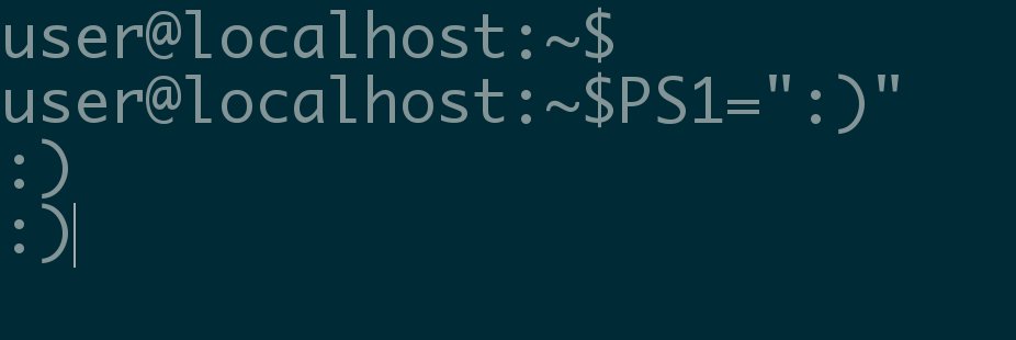 thedevmerge's tweet image. Use customized prompt string for Linux by reassigning your string to PS1 variable. E.g. PS1=&quot;:)&quot; #linux #devmerge
