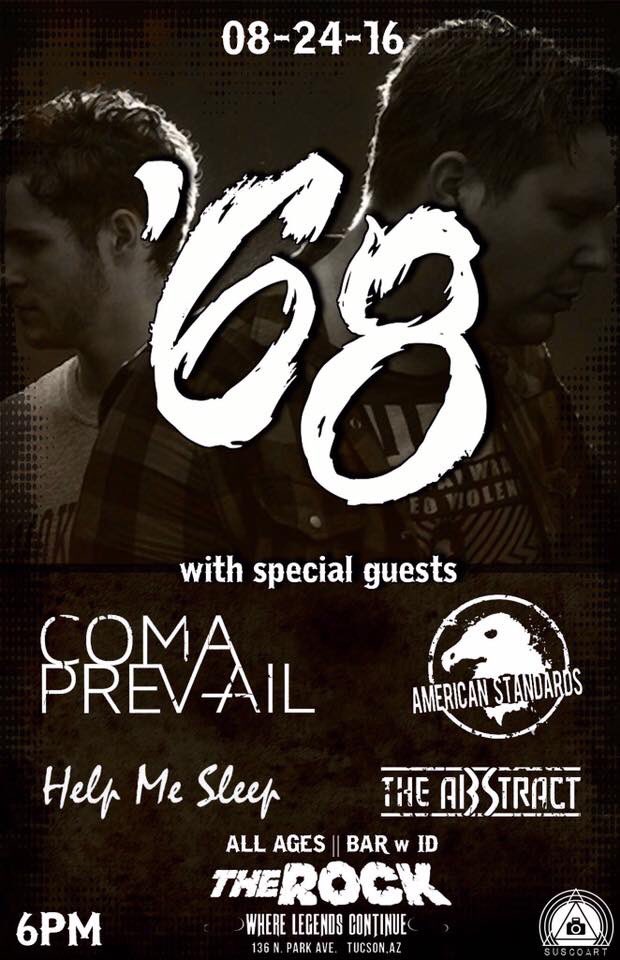 DDSD_Tour's tweet photo. @AmericanStndrds + @ComaPrevail reunited this Wednesday at TheRock in Tucson, AZ. https://t.co/wubQArX8EJ