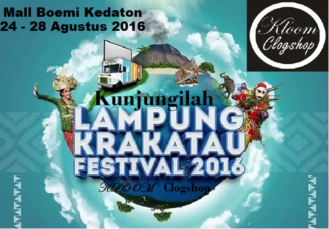 KloomClogs's tweet photo. trima kasih atas undangannya @LampungKrakatau @ppi2015 
@Bumi Kedaton mall 24-28'agustus 2016 https://t.co/5lvErgNq5Q