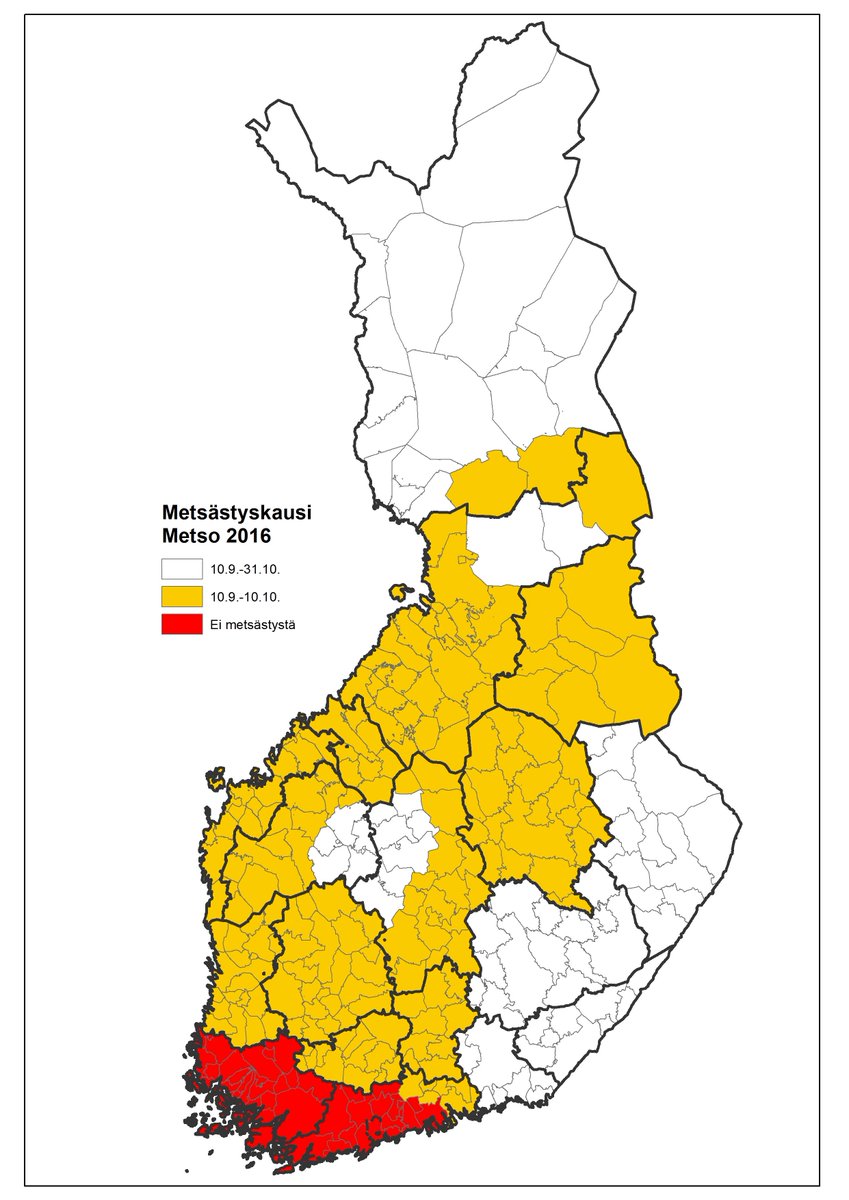 SarviTweet's tweet photo. Metsäkanalintujen #metsästys'ajat kartoilla https://t.co/iru931xs0W https://t.co/o51RQlXCyy
