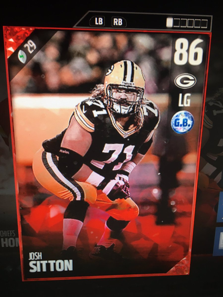 ProblemWright's tweet image. Giveaway #1 86 OVR Josh Sitton, Must follow on Twitter and RT #Movement