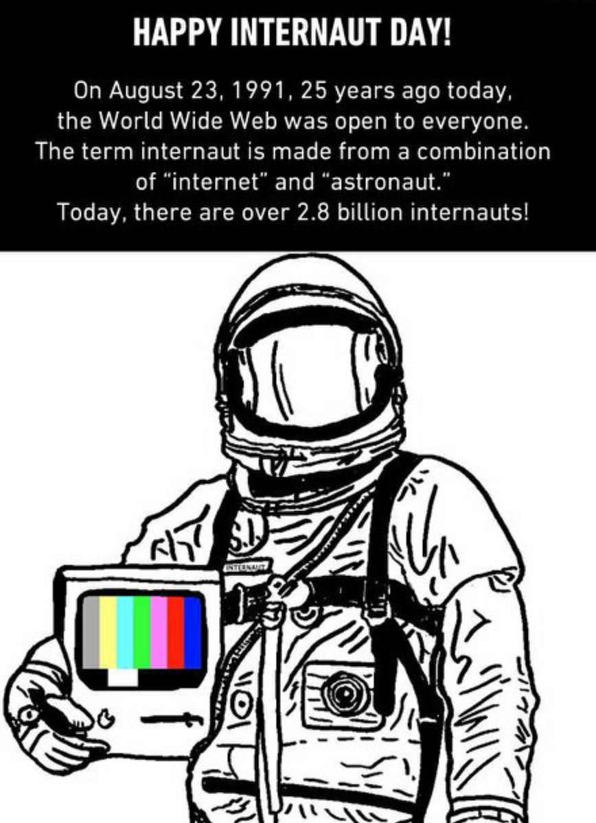 art34bis's tweet photo. Oggi nel 1991 Tim Berners Lee pubblicò il #www rendendoci Internauti. #InternautDay #TBL #Internet #web https://t.co/RFXmewaJNo