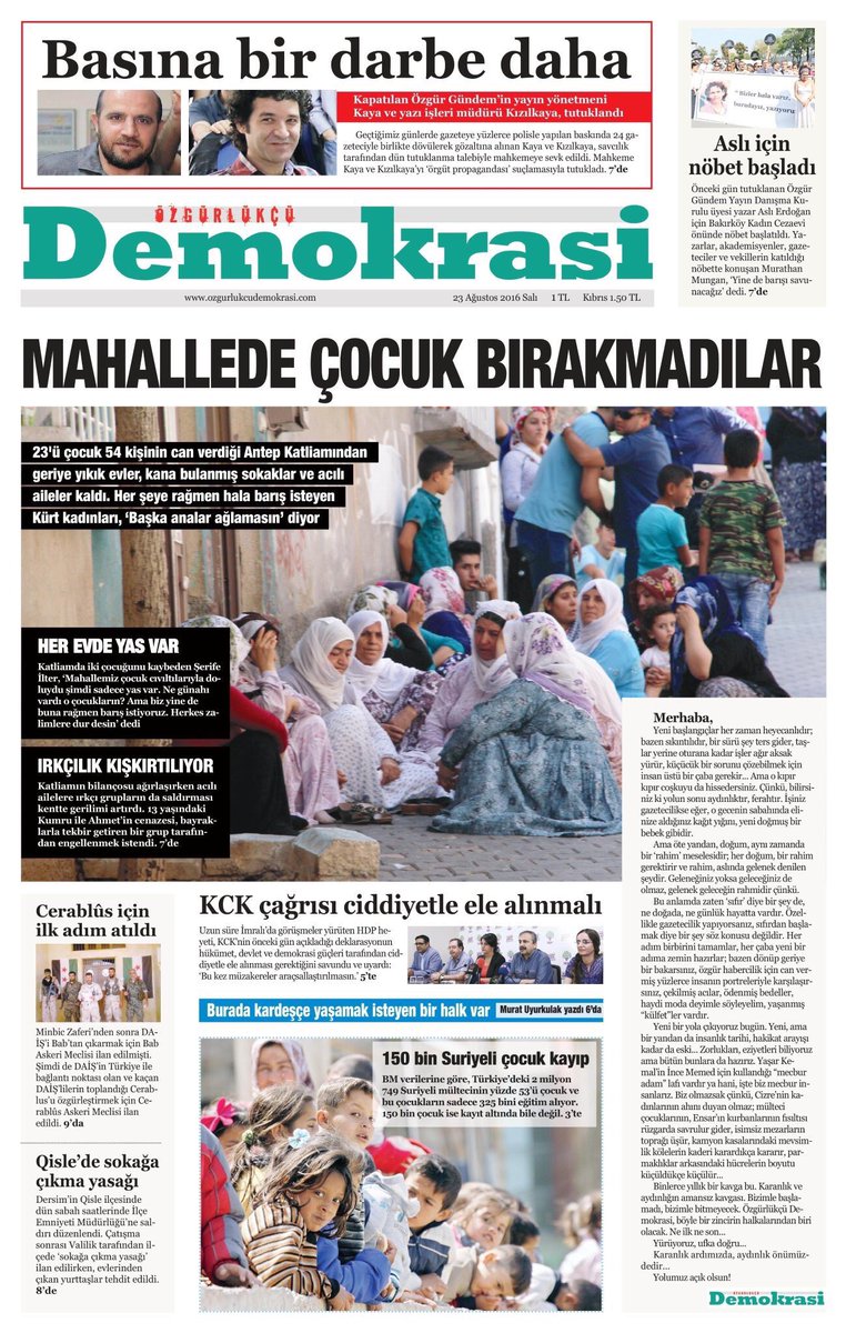 Sansürcülere bir darbe daha! Özgürlükçü Demokrasi bayilerde... Ders almayanlar ancak sonrakilere ders olur!