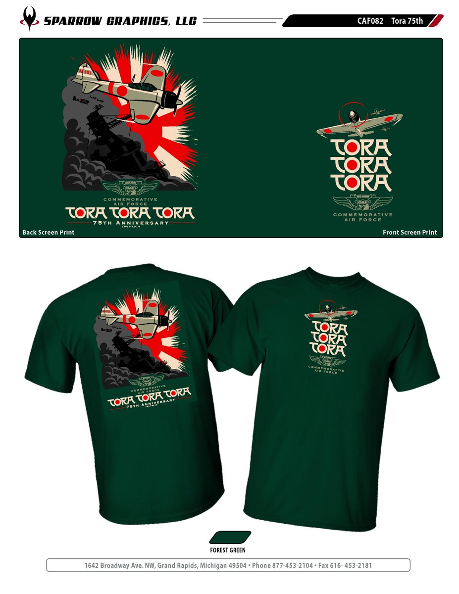 WW2flyover's tweet photo. The new CAF TORA TORA TORA Anniversary t-shirt  > https://t.co/EexVlaZM9W #CAFToraToraTora https://t.co/BJZ8gvZRuO