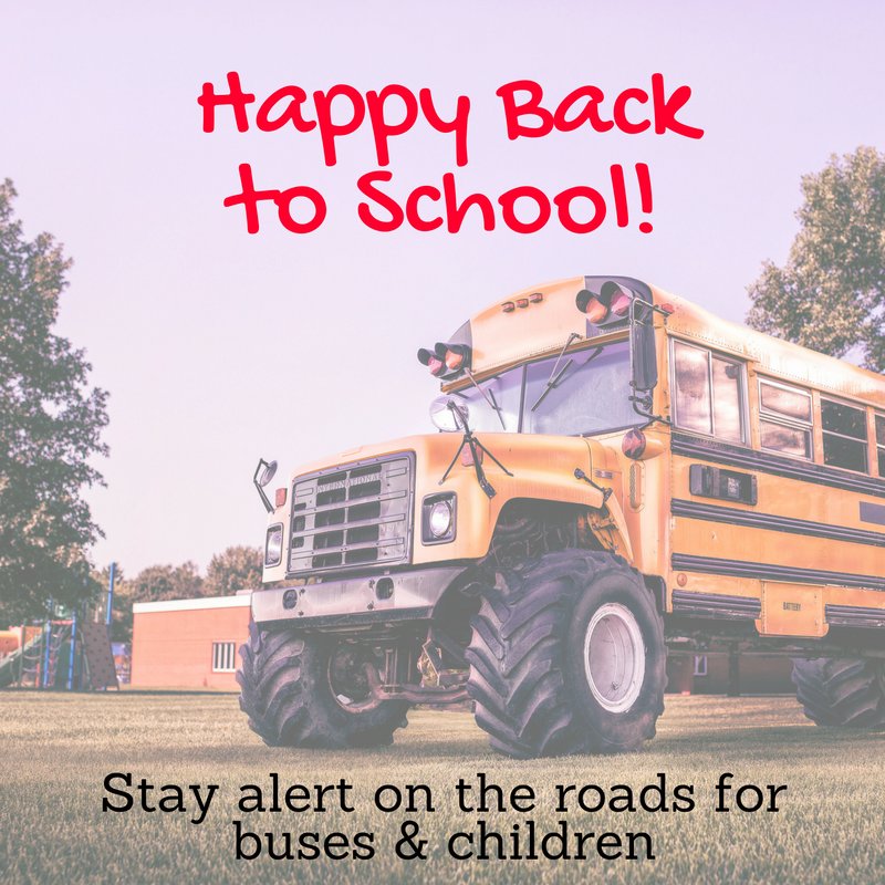 sharegetthere's tweet image. It's back to school season! Pay attention to crosswalks &amp;amp; stop for school buses.