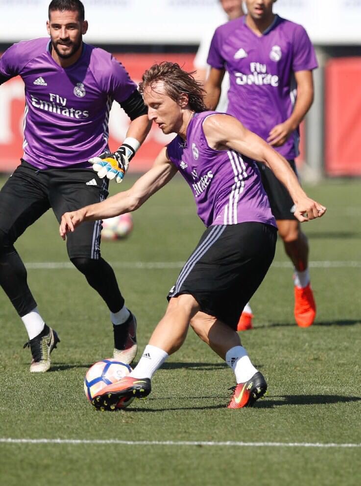 lukamodric10's tweet photo. Done for today 😅#RMLiga #RMCity https://t.co/jDjVJh8wuI