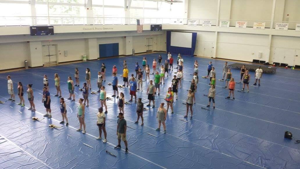 The Woodwinds went over marching techniques yesterday in our Charger Rec that they will showcase in our performances