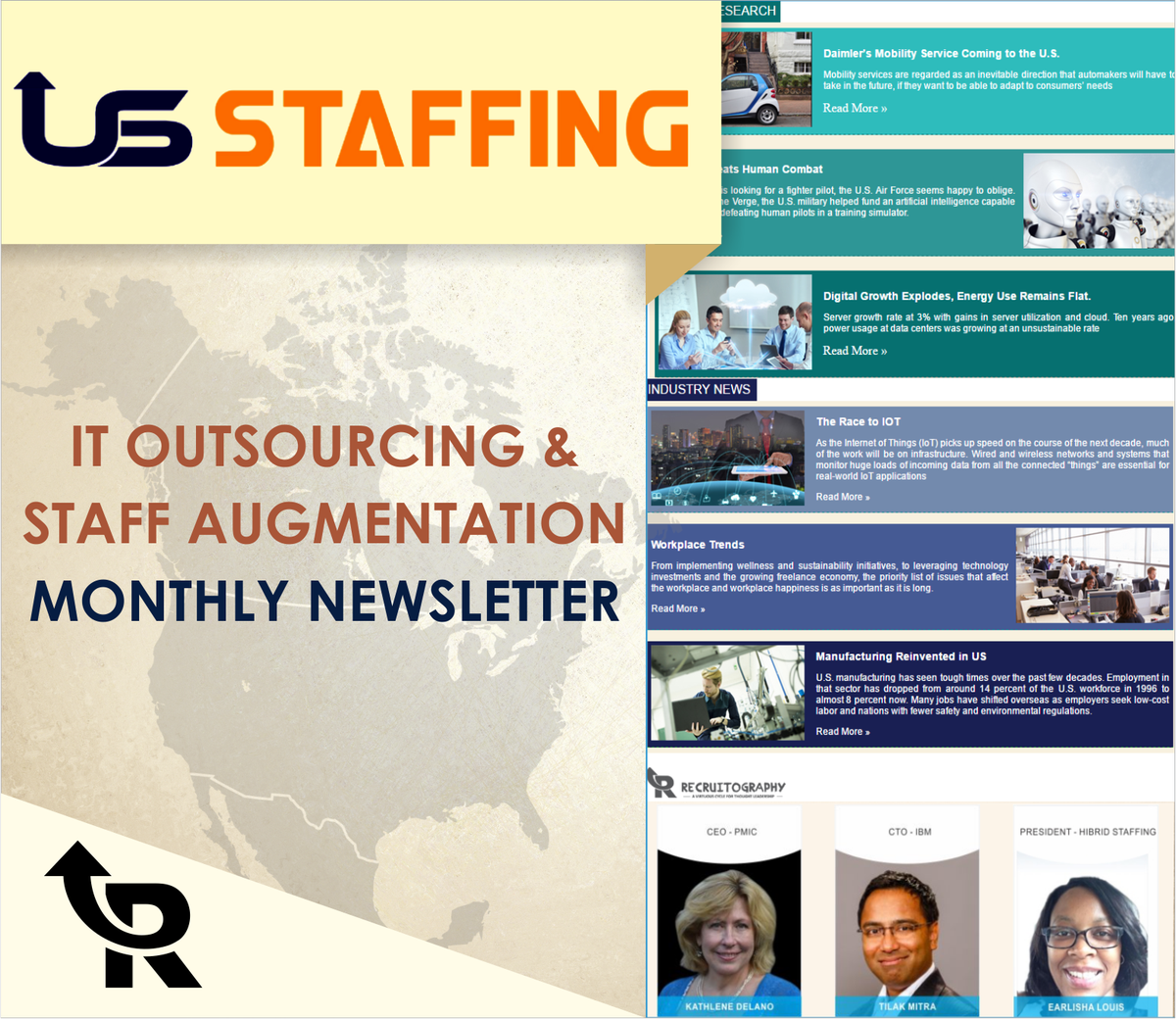 recruitography's tweet photo. US Staffing #newsletter highlights recent Trends in #technology #recruitment #Subscribe at https://t.co/ygtf8UIfEf https://t.co/YXmUaJUfdN