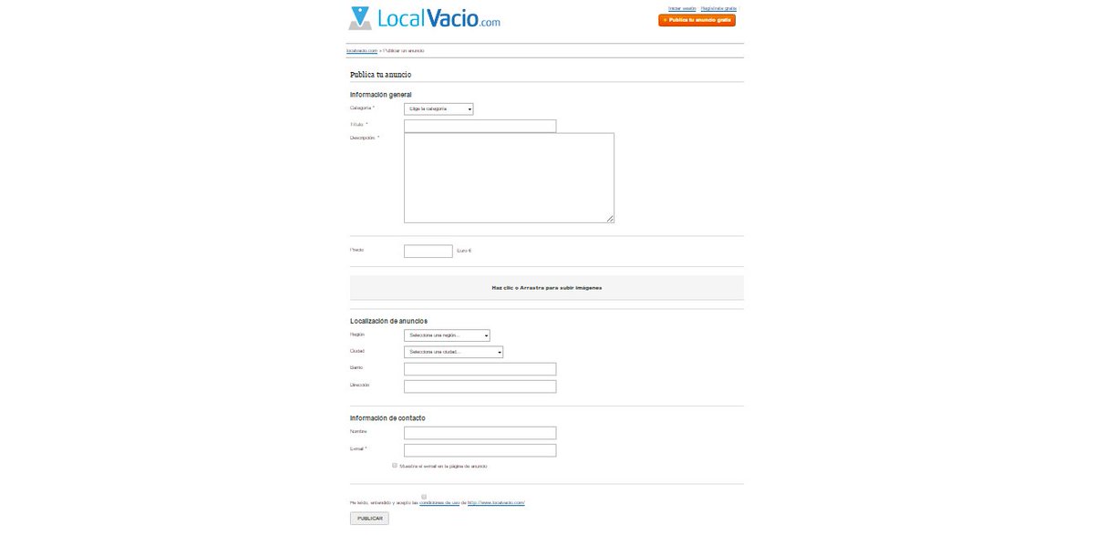 LocalVacio's tweet image. ¡Publicar o buscar un anuncio de un local, oficina o nave nunca había sido tan fácil! localvacio.com