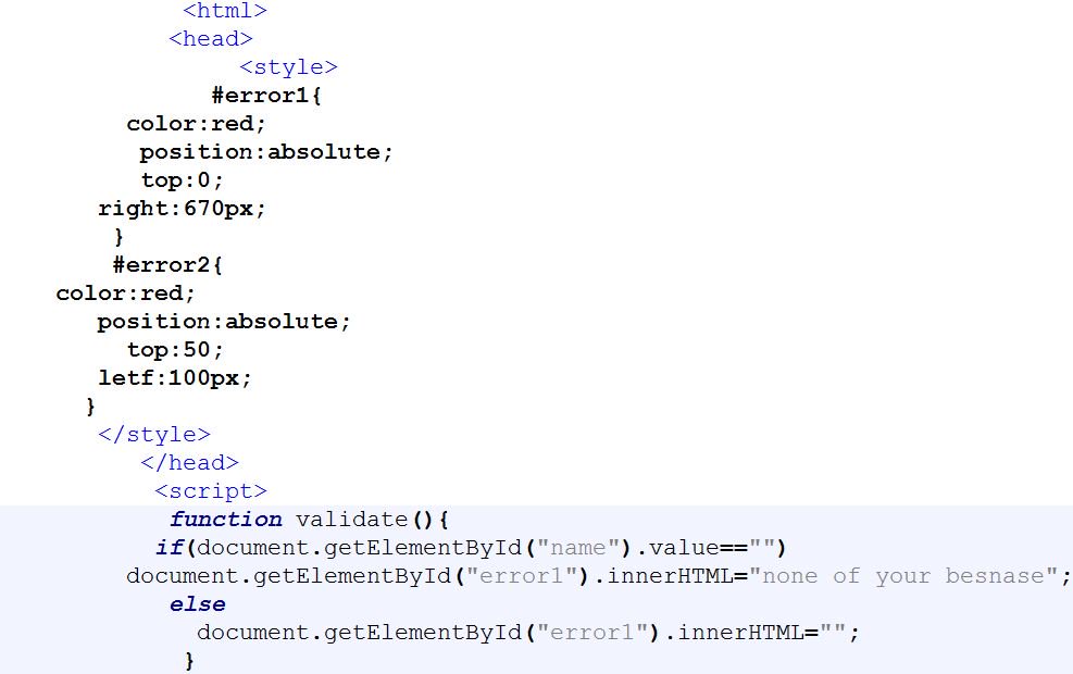 bustan_hashemi's tweet photo. Today we work an example from form validation @CodeToInspire #AfghanGirlesCode https://t.co/UIFYbbNC63