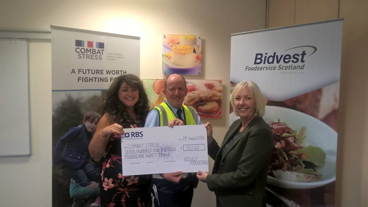 CSfDuk's tweet photo. RT @BidvestFoodUK: We raised £713.20 at our internal Best of Britain awards for @CombatStress #CharityTuesday https://t.co/RFeeKXAyOg