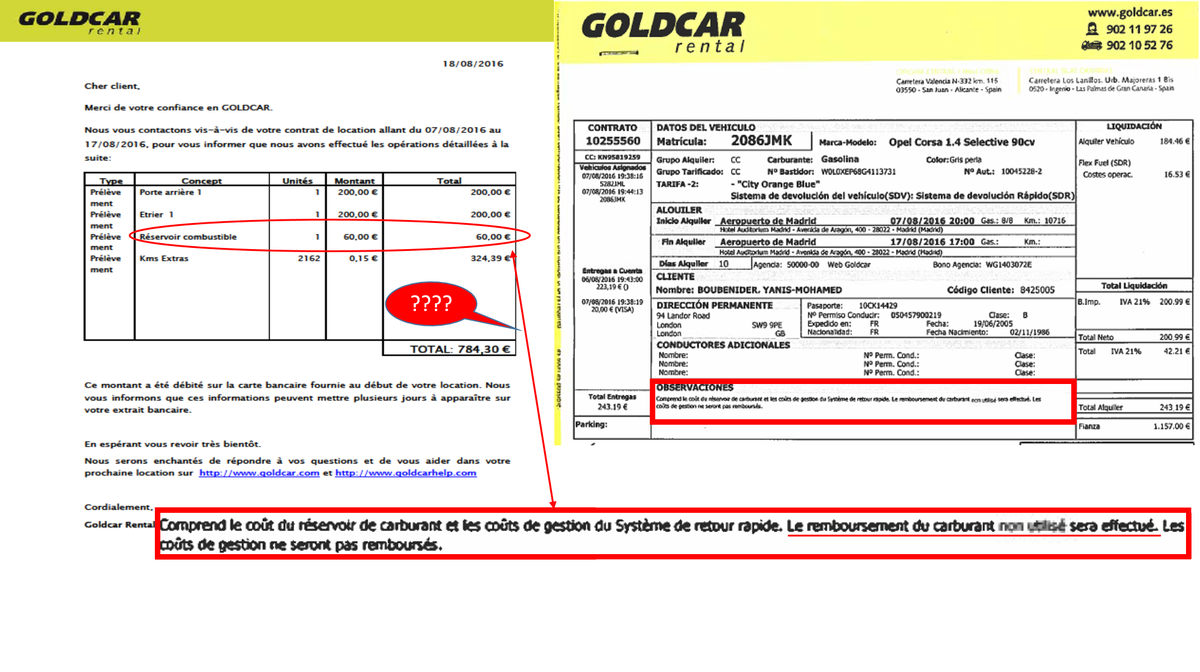 YBoubenider's tweet photo. @goldcares the refund for fuel sd not be hard to investigate. Pls refund the 60e charged despite contractual terms. https://t.co/jUwTrJAjKC