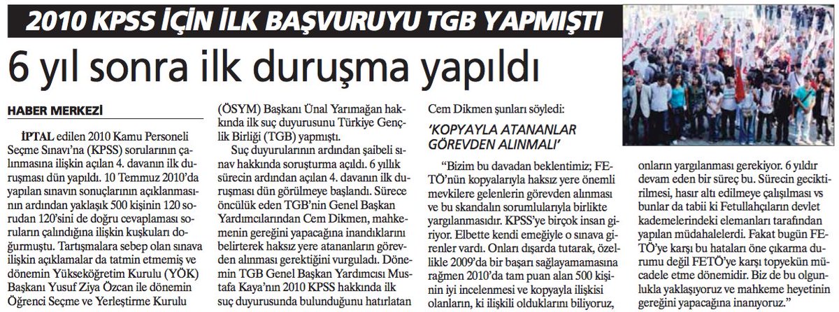 genclikbirligi's tweet photo. 2010 #KPSS için ilk başvuruyu biz yapmıştık. 6 yıl sonra ilk duruşma yapıldı. https://t.co/brONOWGX9J