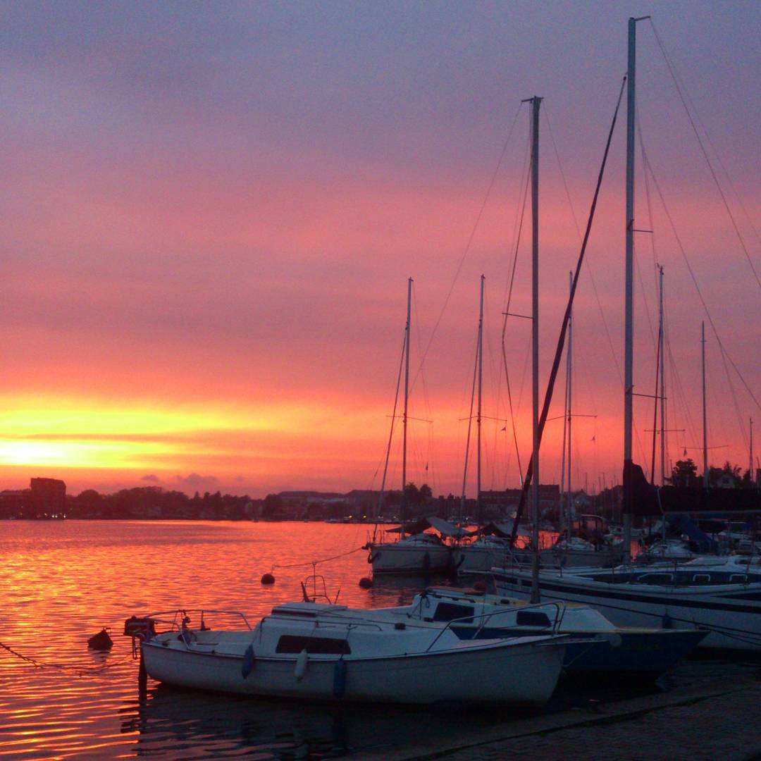 Yesterday #Sunset in #Mikolajki Do you like it? / Wczorajszy zachód słońca. #Poland #Mazury #Lake #Polska #yacht