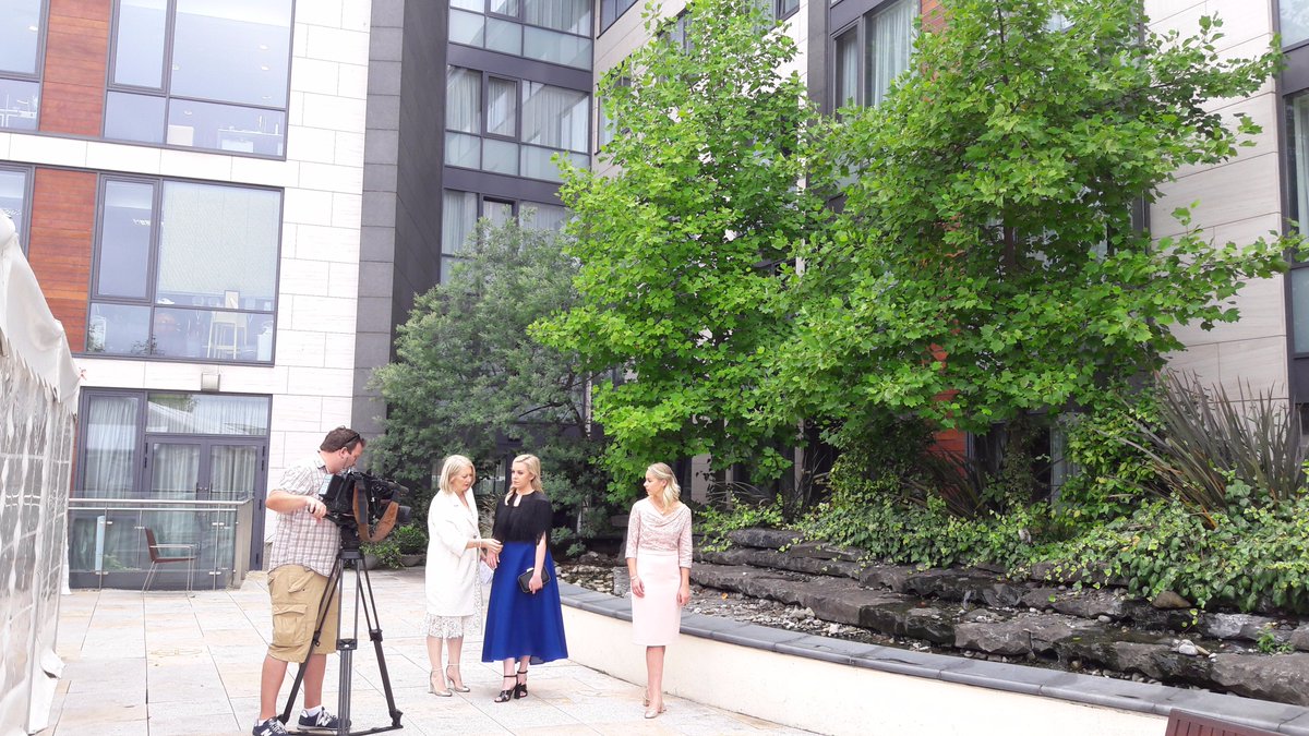 RadissonDublin's tweet photo. Some of the beautiful #RoseOfTralee finalists filming for @TippCrystal @TV3Xpose on our Garden Terrace this month https://t.co/pBjktMSDzN