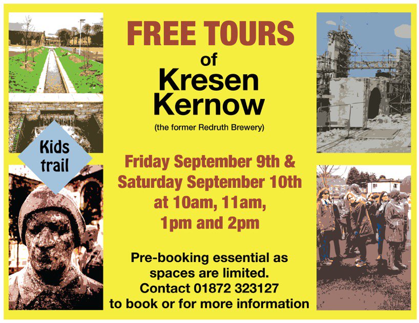 Curious about the work on the former #Redruth brewery site? Find out more on one of our free tours! <a href="/heritageopenday/">Heritage Open Days</a>