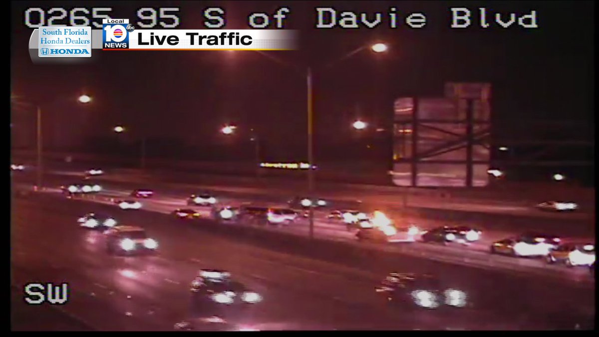 Crash on I-95 SB at Davie Blvd #traffic https://t.co/Ts55VABXdi