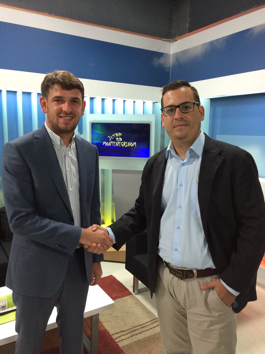 JutorSaMNE's tweet photo. U vasem @JutorSaMNE sa @AlbinotMaloku ! #CrnaGora #Kosovo #Demarkacija #Odnosi https://t.co/OhRj4ora3W