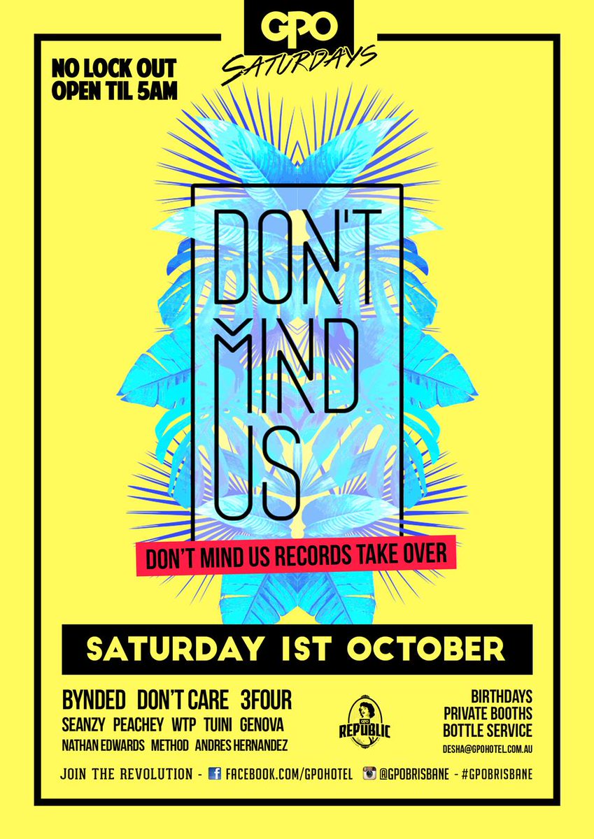 We're taking over GPO Brisbane ❌
Massive love to <a href="/RevelryEnt/">Revelry Ent.</a> for giving our family this opportunity ❤️