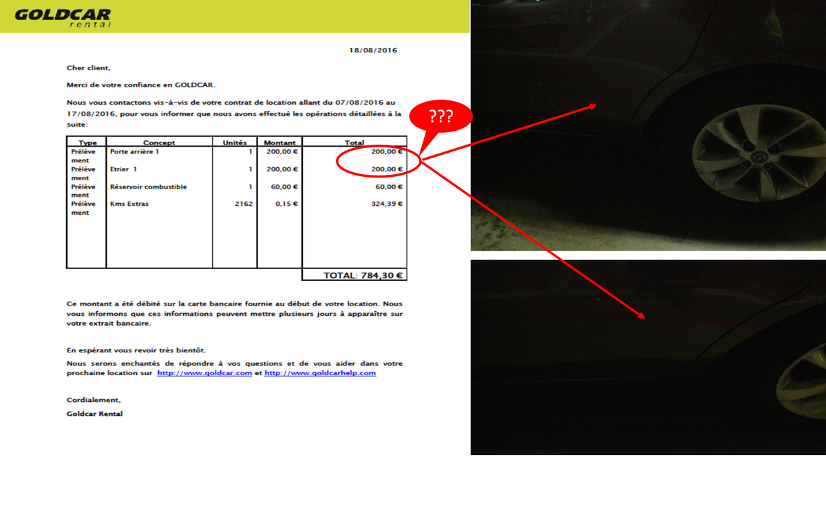 YBoubenider's tweet photo. @goldcares the 400e charged for damages should not be hard to investigate. Pls proceed with my refund asap. https://t.co/q10H2GtbBO