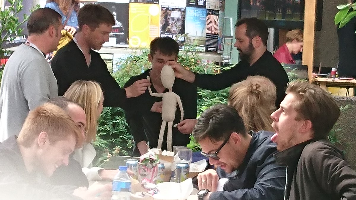 PetriaCarr's tweet photo. 'Meet Fred' exquisite puppetry at Summerhall@touringnetwork# https://t.co/3BB2eNdhMo