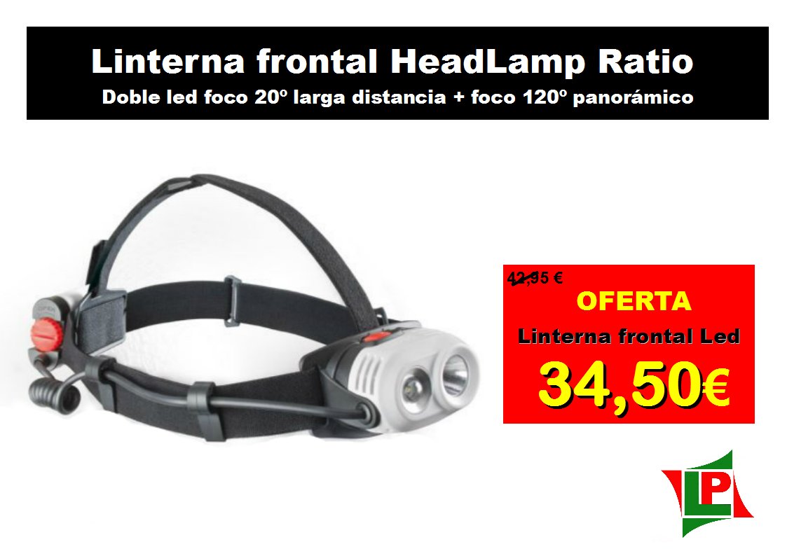 LopezParraSL's tweet image. #oferta en #linternafrontal para #senderismo nocturno #deporte al aire libre  lopezparra.es/material-elect…