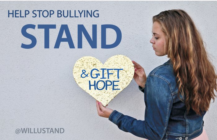 #TuesdayMotivation  Stand together to end bullying. Hang some #FREE posters at  your school willustand.com/resources.php
