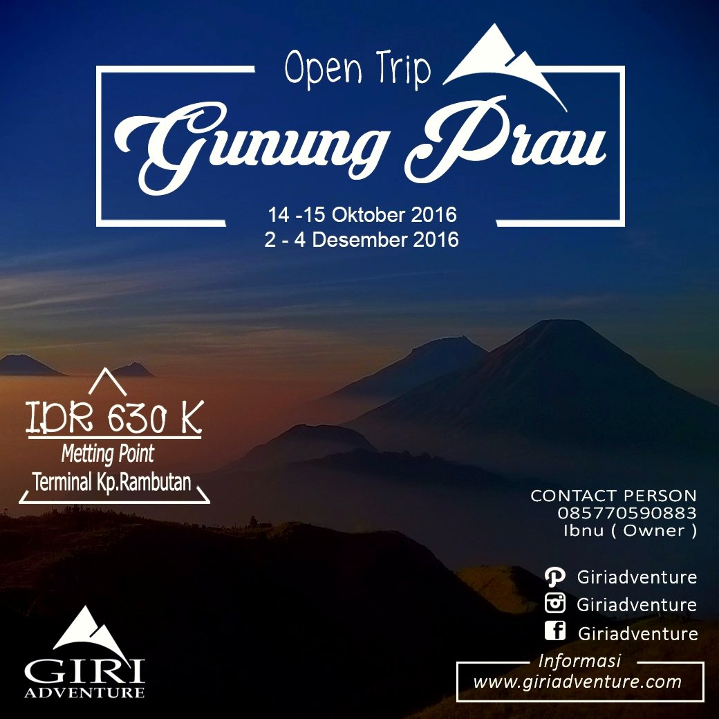 open trip hiking 2019