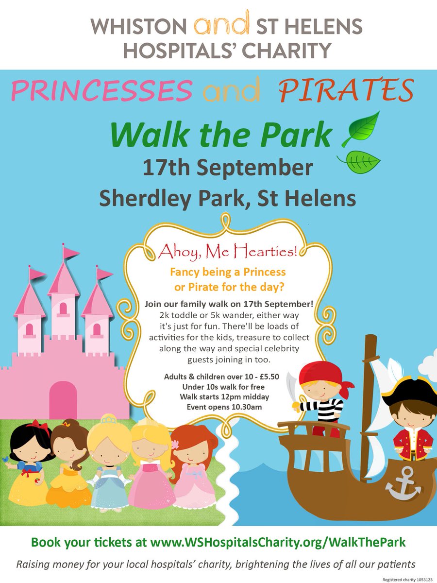 MWLNHSCharity's tweet image. #WalkthePark tickets are now on sale! 5k walk &amp;amp; 2k toddle, Sherdley Park, St Helens 17 Sept bit.ly/2bABEJH