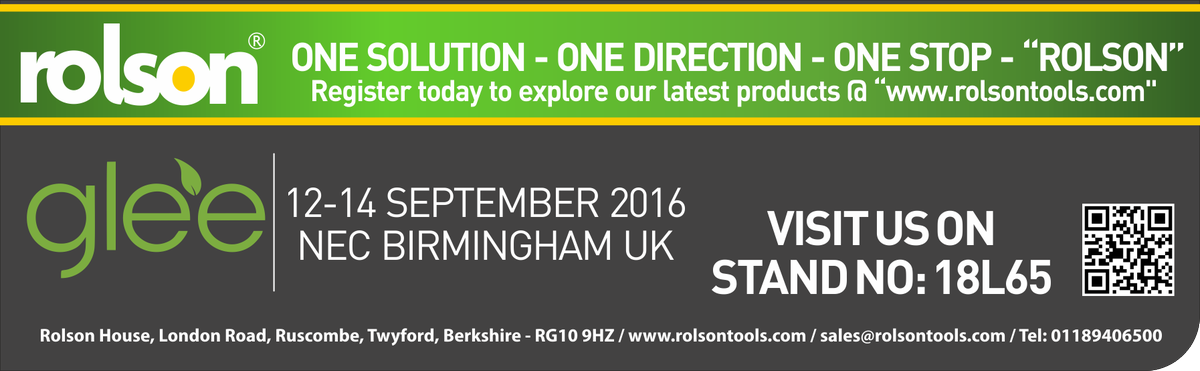 rolsontools's tweet photo. We will be exhibiting at @Glee_Birmingham 12-14 September 2016. Visit our stand 18L65 to view our new product range. https://t.co/9cbYAGpqLe