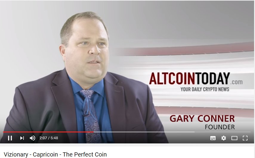 CapriCoinTeam's tweet image. #Capricoin the perfect coin - Gary Conner @altcointoday founder 

#capripay #vizionary @altcointoday