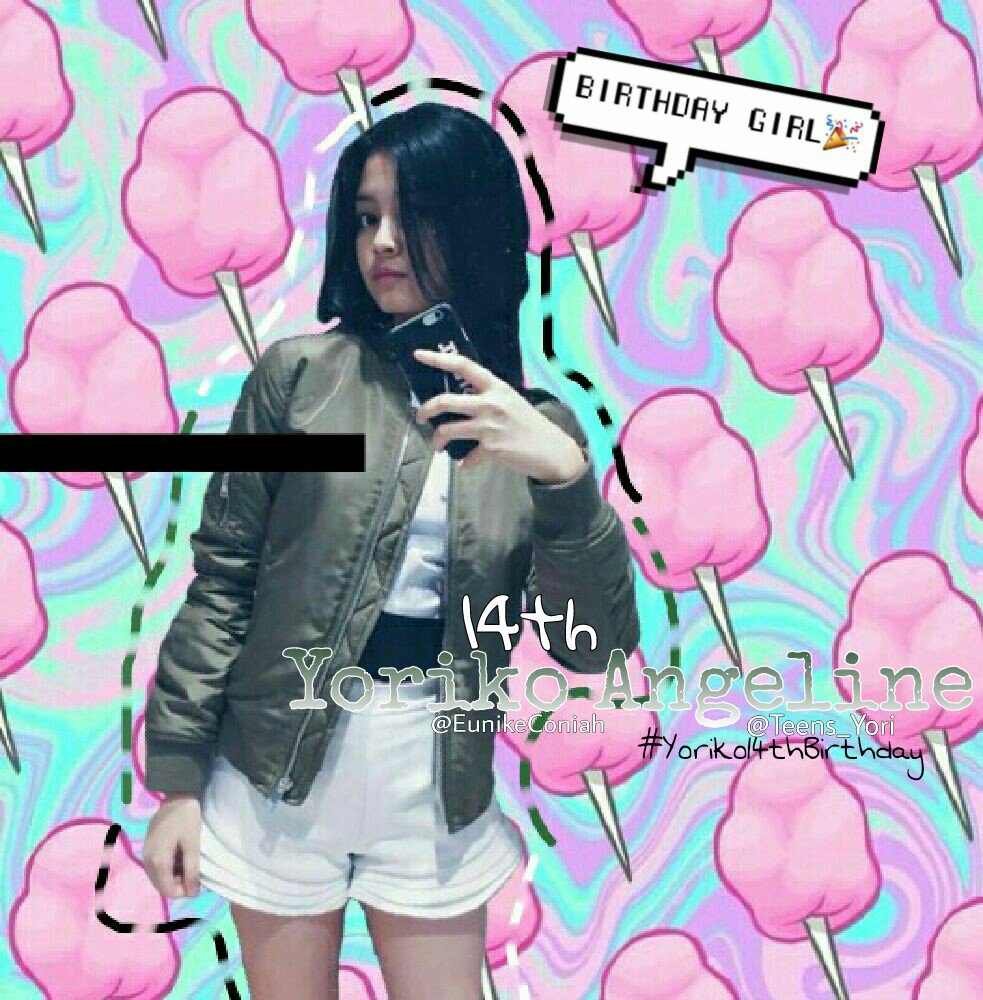 Birthday girl 🎉😍 Hppy Bday @Teens_Yori wuatb😘 Editan dari aku, maaf ya masih kurang rame😁 #Yoriko14thBirthday