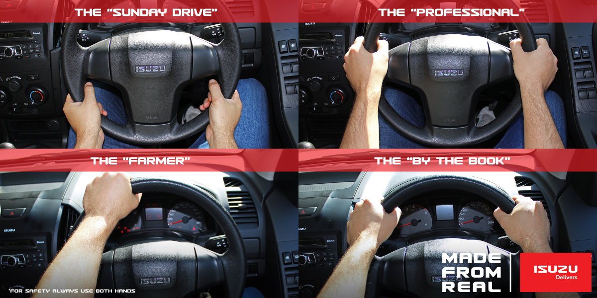 isuzusa's tweet photo. They say your grip says a lot about you, we think the vehicle says more. Which type of driver are you?#RealRareBreed https://t.co/eyIBrXAWtw