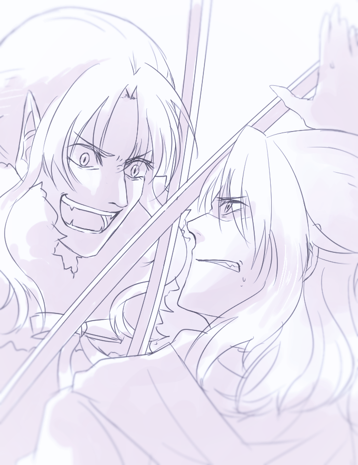 89_x_MO's tweet photo. フォルテVSイザイア落書き #創作 #TheFIERCE https://t.co/dnfzIeGM7l