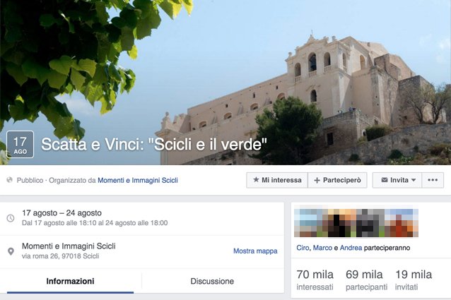 NotizieInfo's tweet photo. Scatta e Vinci Scicli, il concorso fotografico su Facebook diventa virale https://t.co/ysPG0JgtLs https://t.co/WZCWxbmpbH