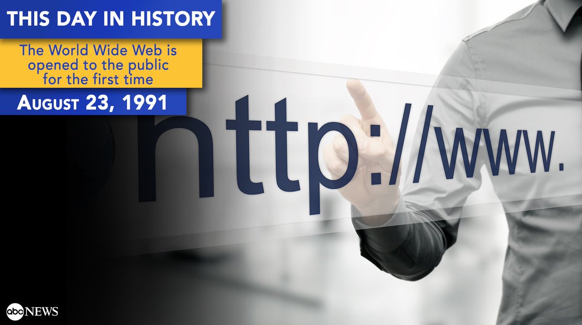 GMA's tweet photo. The World Wide Web was first opened to the public 25 years ago today. #InternautDay https://t.co/51uKTGIcLX