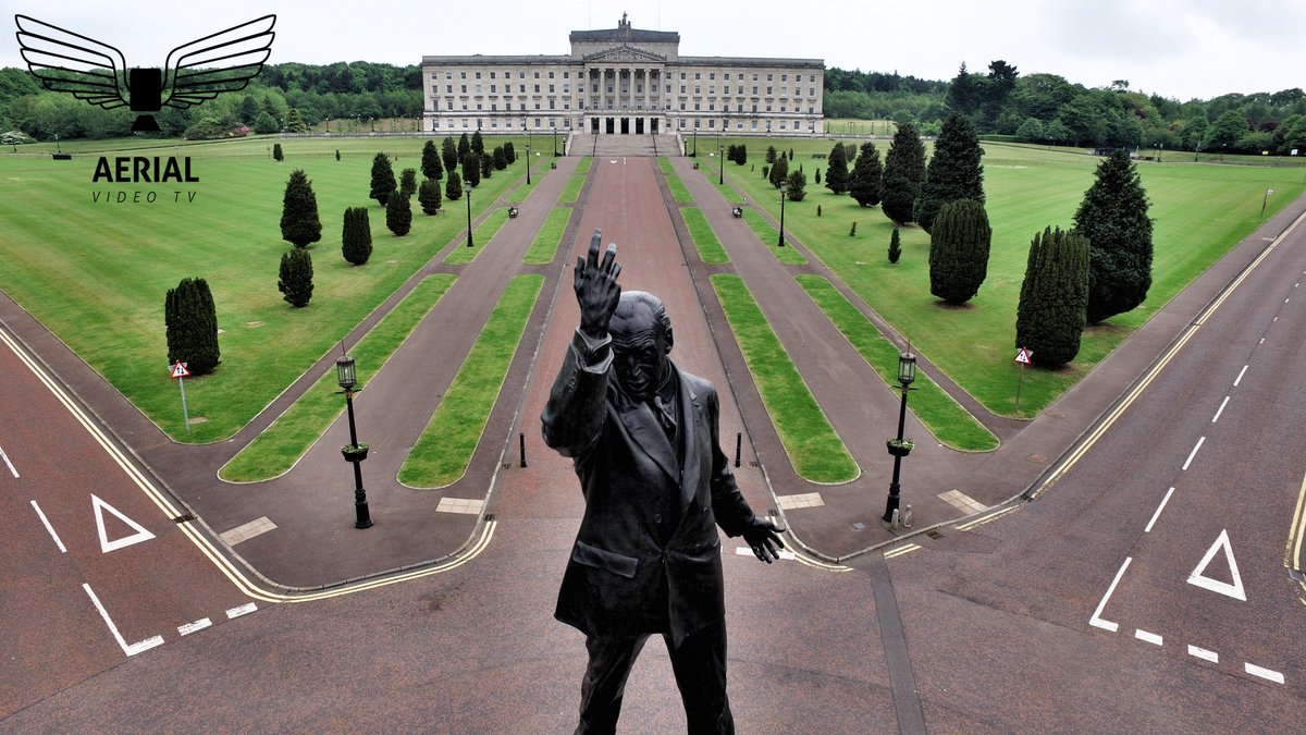 AerialVideoTV's tweet photo. Unique Perspectives! @BelTel @DiscoverNI #stormont #estate #LordCarson #assembly #government #Belfast #parliament https://t.co/x4J4grbadM