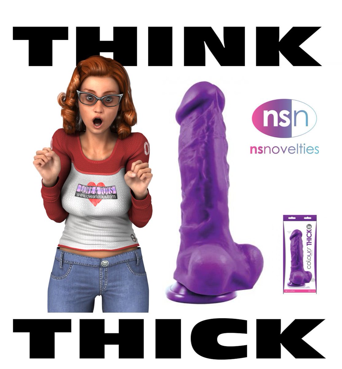 TheTonicmole's tweet photo. Size doesn't matter? Fortunately @NSNovelties toys come in pretty colors too! :D #THINKTHICK https://t.co/sdvDCZ1T6U https://t.co/VehZYKYKMg