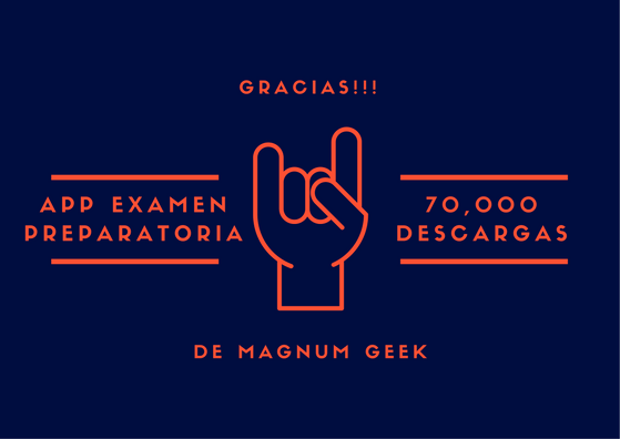 MagnumGeek's tweet photo. Gracias!! ya son 70,000 descargas de la #app #ExamenPreparatoriaApp #examen #preparatoria https://t.co/8dtEJfKexA https://t.co/1UIfGiqNmj