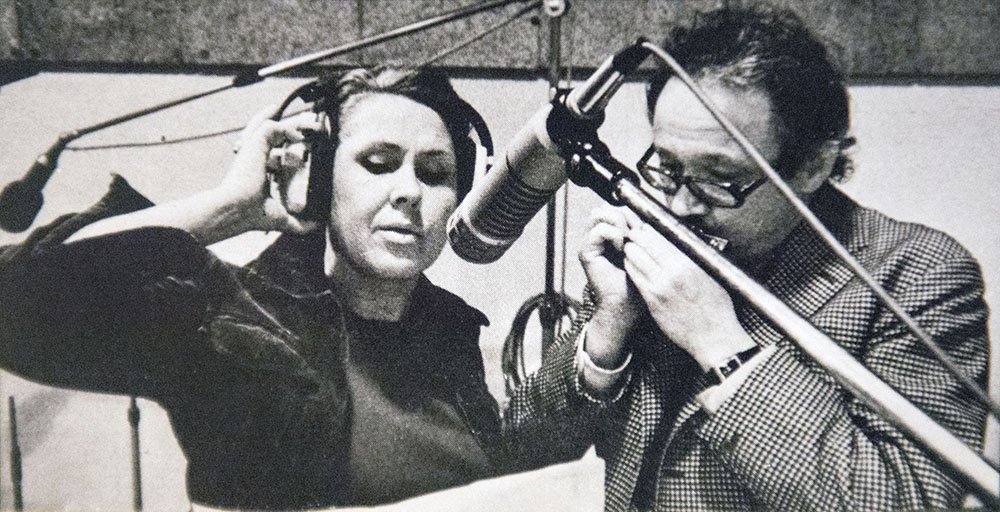 Remembering the great #Toots #Thielemans. Photo: Rita and Toots recording Once Upon A Summertime (Michel Legrand)