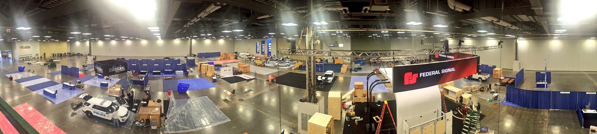 HendonPub's tweet photo. Early setup on the expo floor! Police Fleet Expo 2016 @ColumbusPolice @ExpCols @cpdhughzy #pfe2016 https://t.co/csbR9dmK8E