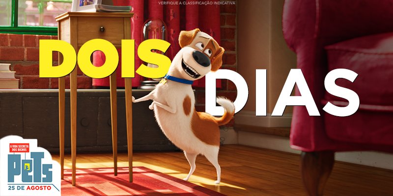 Os bichos vão fazer a festa em dois dias! Garanta os ingressos de #AVidaSecretaDosBichos: bit.ly/pets_ingressos