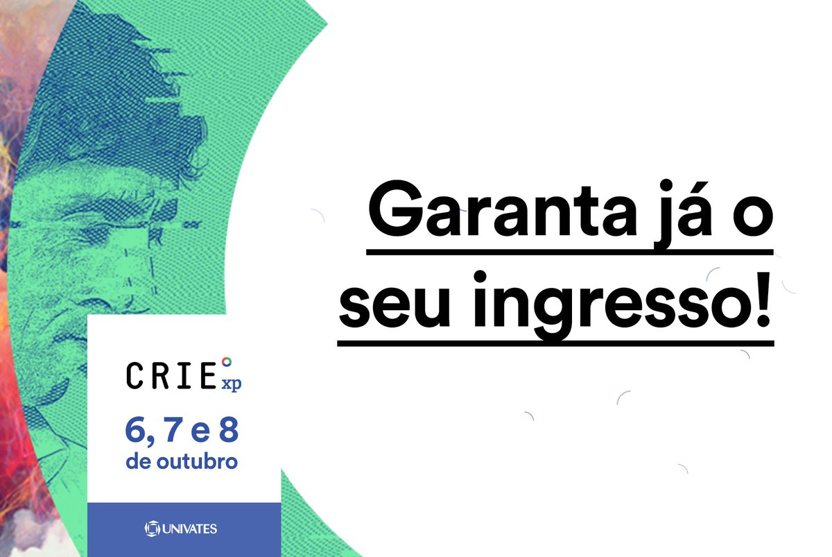 crieexperience's tweet photo. Garanta já seu ingresso #criexp #univates
Acesse o site e confira todos os palestrantes: https://t.co/ZIZfYGwEdG https://t.co/3yStIIoQeQ