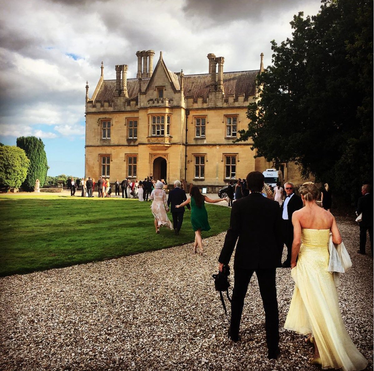 Welcoming guests to another wedding <a href="/MamheadHouse/">Mamhead House</a> #Saturday #Wedding #GetMarried #Bridal