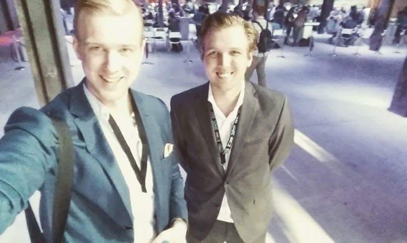 JoyFriberg's tweet image. With Jimmie at #LaraconEU2016 #netlight  #Amsterdam #Laravel