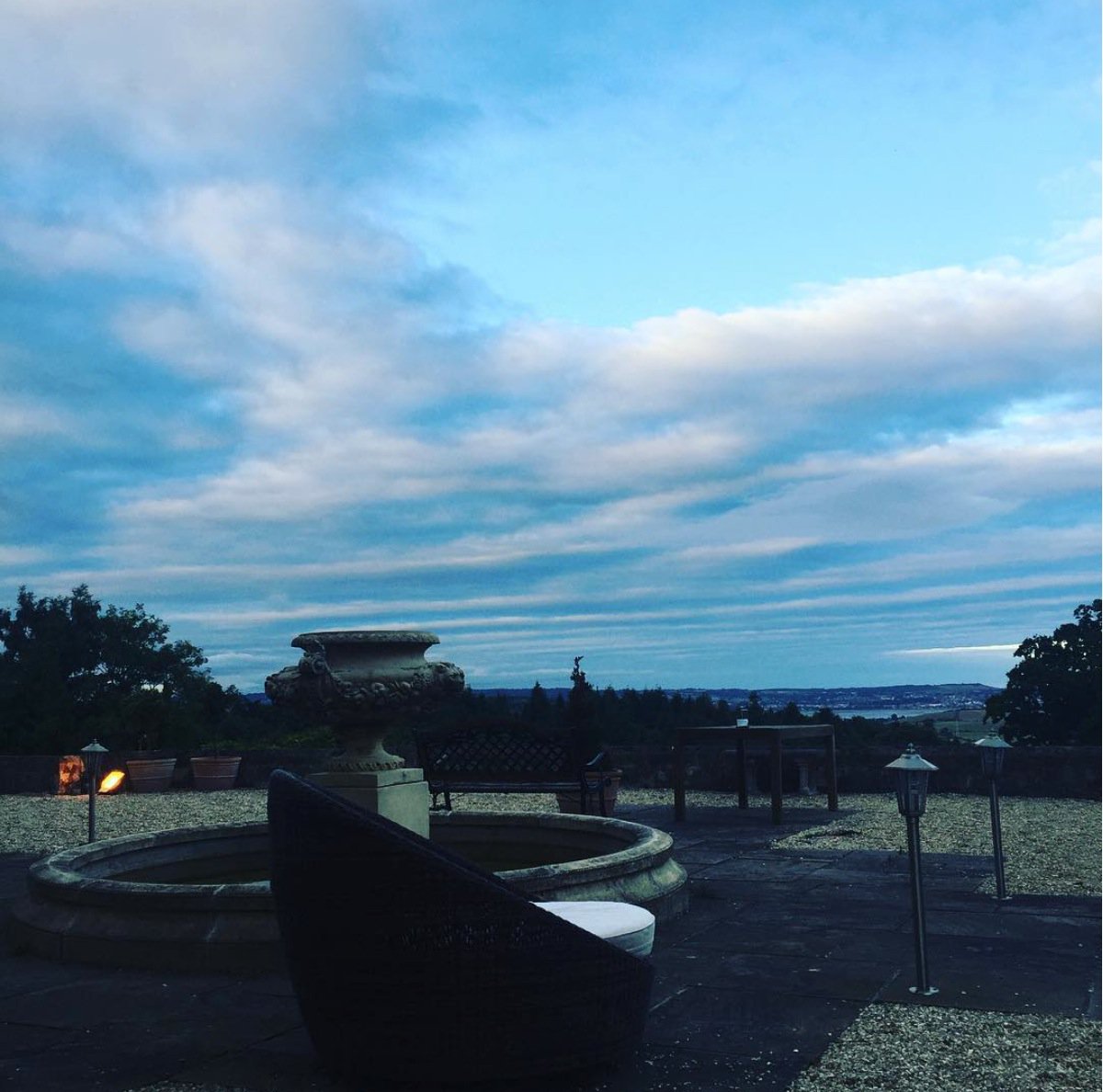 Sunday Blue Skies in Devon Today #Sunset #Skies #Misty #Sky