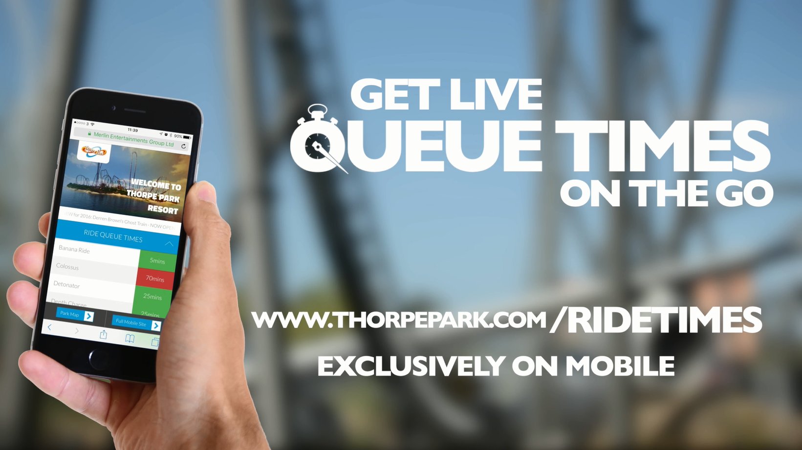 THORPE PARK Resort on Twitter "You can now get ride queue times